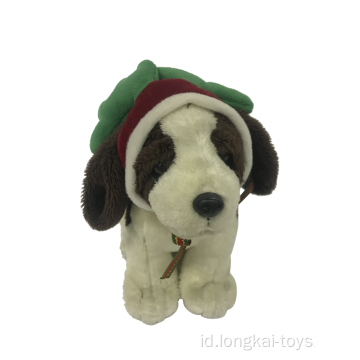 Anjing Mewah Dengan Topi Natal